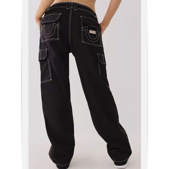 True Religion Pants - True Religion Military Black Cargo Pants Women’s 29